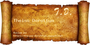 Theiss Dorottya névjegykártya