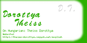 dorottya theiss business card